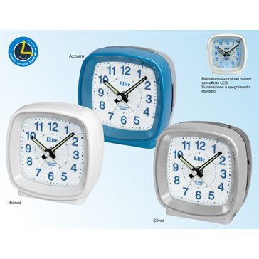 ELITE SVEGLIA ANALOGICA BLU / BLUE ALARM CLOCK