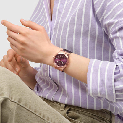 SWATCH Mod. BURGUNDY STORY READY STOCKED WATCHES,Wristwatch