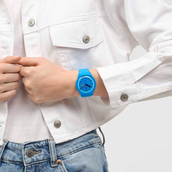 SWATCH Mod. PROUDLY BLUE READY STOCKED WATCHES,Wristwatch