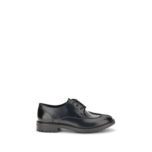 Saint Laurent Black Calf Leather Bos Taurus Oxfords And Derbies Saint Laurent