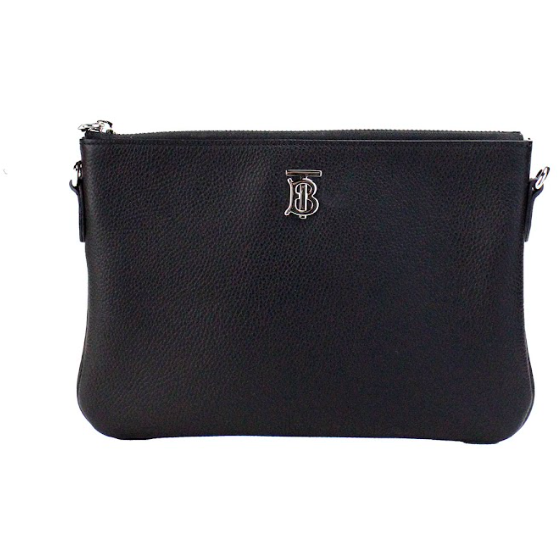 Burberry Peyton Monogram Black Leather Pouch Crossbody Bag Purse peyton-monogram-black-leather-pouch-crossbody-bag-purse