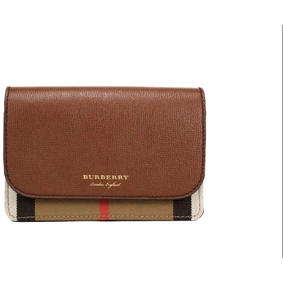 Burberry Hampshire Small House Check Canvas Tan Derby Leather Crossbody Bag hampshire-small-house-check-canvas-tan-derby-leather-crossbody-bag