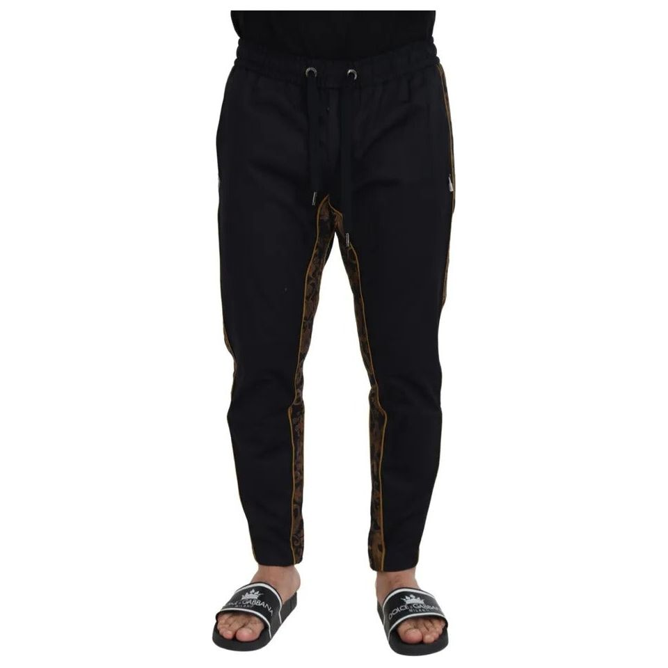 Dark Blue Jogging Trouser Cotton Blend Pants