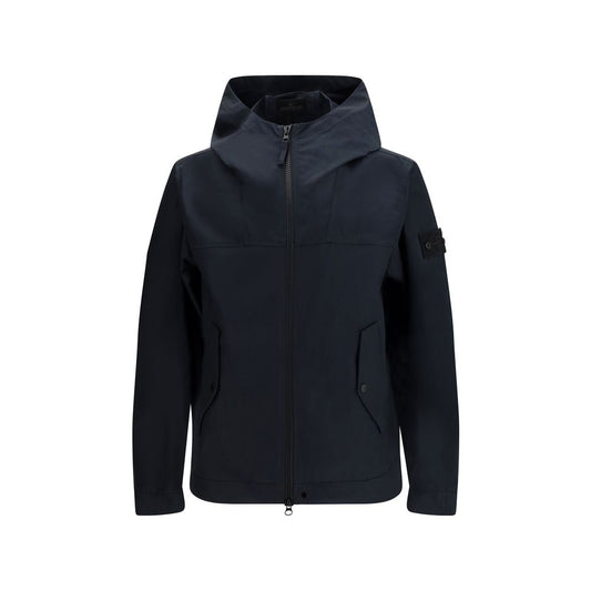 Stone Island Black Polyester Shell Jacket 1728,72470364320,Black,Clothing,Jackets & Coats - Clothing,Men,New with tags,Shell Jackets - Jackets & Coats - Clothing,Stone Island,XL,XXL