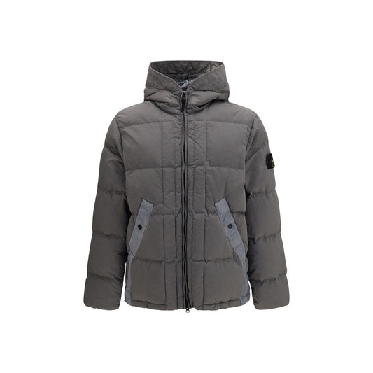 Stone Island Gray Polyamide Shell Jacket