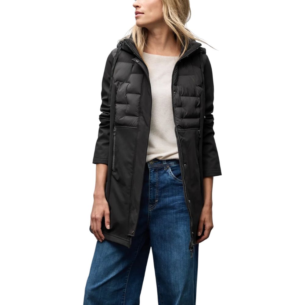 Street One Black Polyester Coat 1728,71956299936,Black,Clothing,Coats - Jackets & Coats - Clothing,IT40|S,Jackets & Coats - Clothing,New with tags,Street One,Women