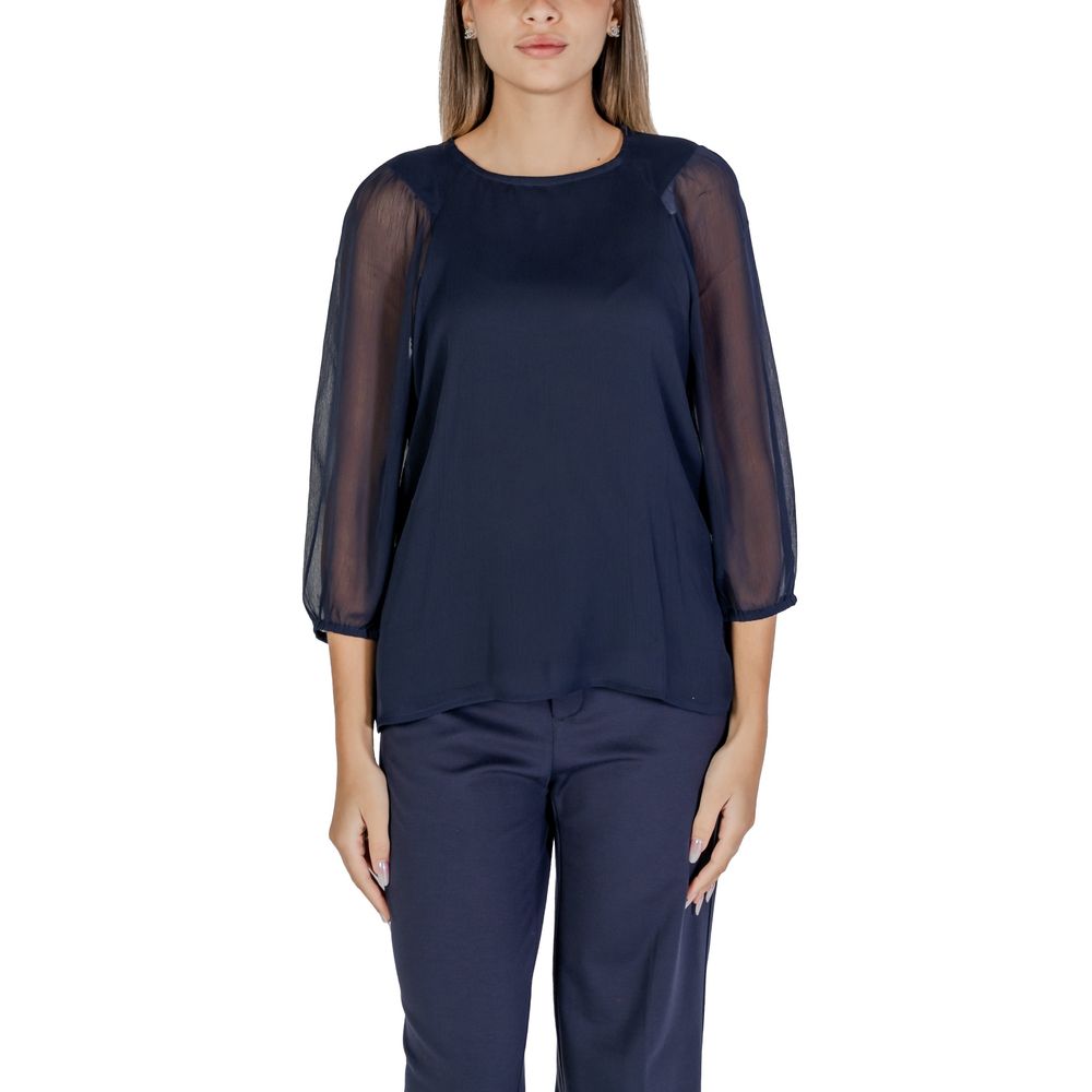 Street One Blue Polyester Blouse Street One