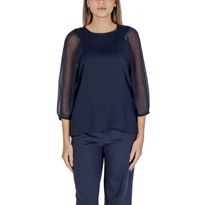 Street One Blue Polyester Blouse Street One