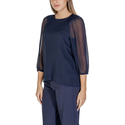 Street One Blue Polyester Blouse Street One