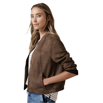 Street One Brown Polyester Bomber 1728,71956299936,Bombers - Jackets & Coats - Clothing,Brown,Clothing,IT40|S,Jackets & Coats - Clothing,New with tags,Street One,Women