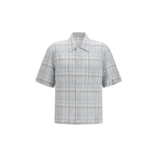 Sunflower Blue Cotton Pattern Shirt 1728,72470364320,Blue,Clothing,L,M,Men,New with tags,Pattern - Shirts - Clothing,Shirts - Clothing,Shortsleeve - Shirts - Clothing,Sunflower,XL