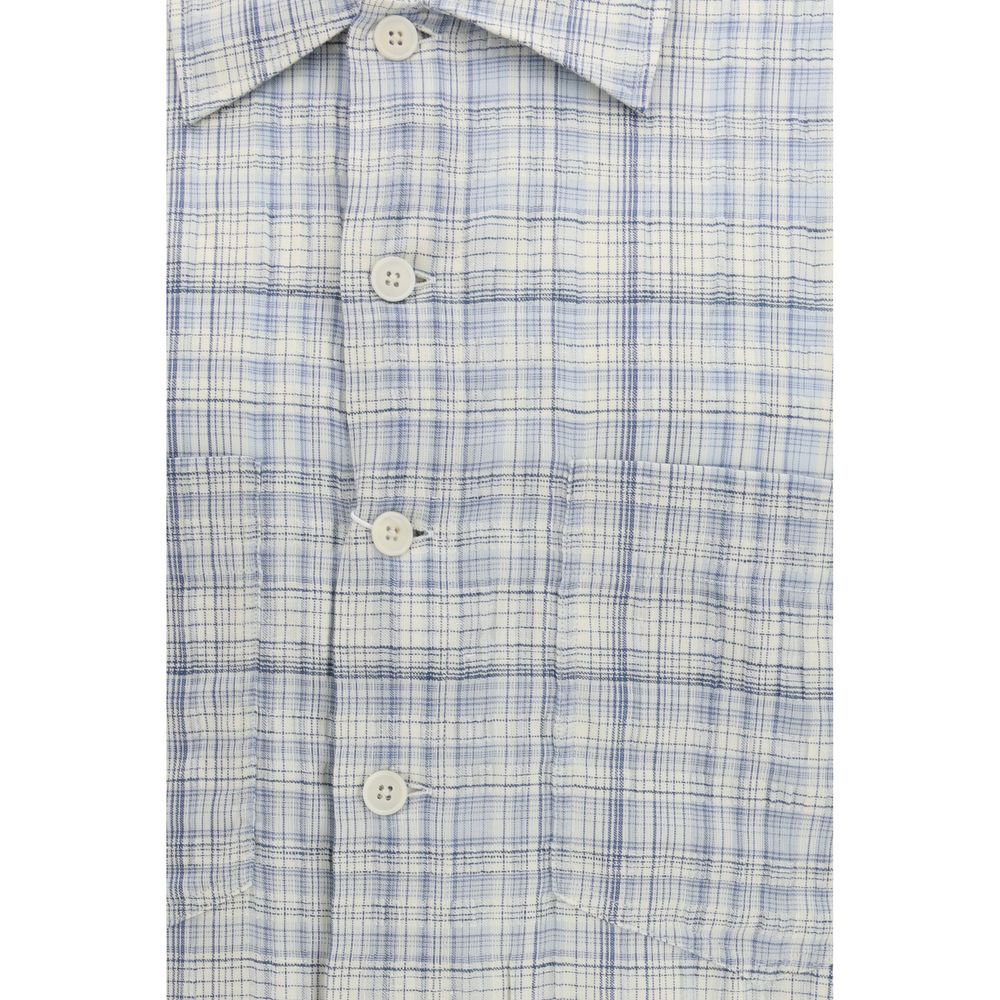 Sunflower Blue Cotton Pattern Shirt 1728,72470364320,Blue,Clothing,L,M,Men,New with tags,Pattern - Shirts - Clothing,Shirts - Clothing,Shortsleeve - Shirts - Clothing,Sunflower,XL