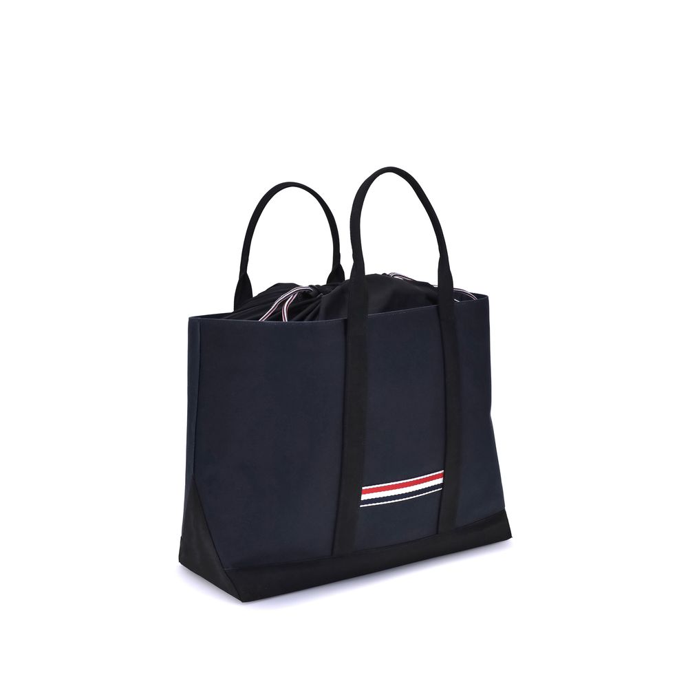 Thom Browne Blue Calf Leather Bos Taurus Handbag Thom Browne