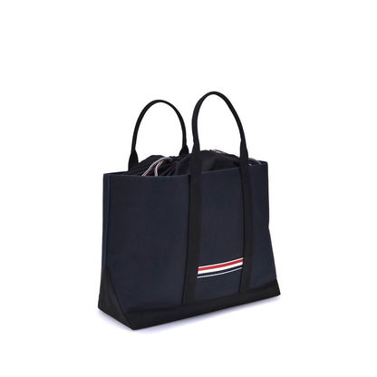 Thom Browne Blue Calf Leather Bos Taurus Handbag Thom Browne