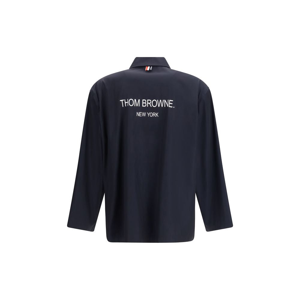 Thom Browne Blue Polyester Coat 1,1728,2,3,4,72470364320,Blue,Clothing,Coats - Jackets & Coats - Clothing,Jackets & Coats - Clothing,Men,New with tags,Thom Browne