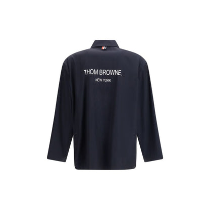 Thom Browne Blue Polyester Coat 1,1728,2,3,4,72470364320,Blue,Clothing,Coats - Jackets & Coats - Clothing,Jackets & Coats - Clothing,Men,New with tags,Thom Browne