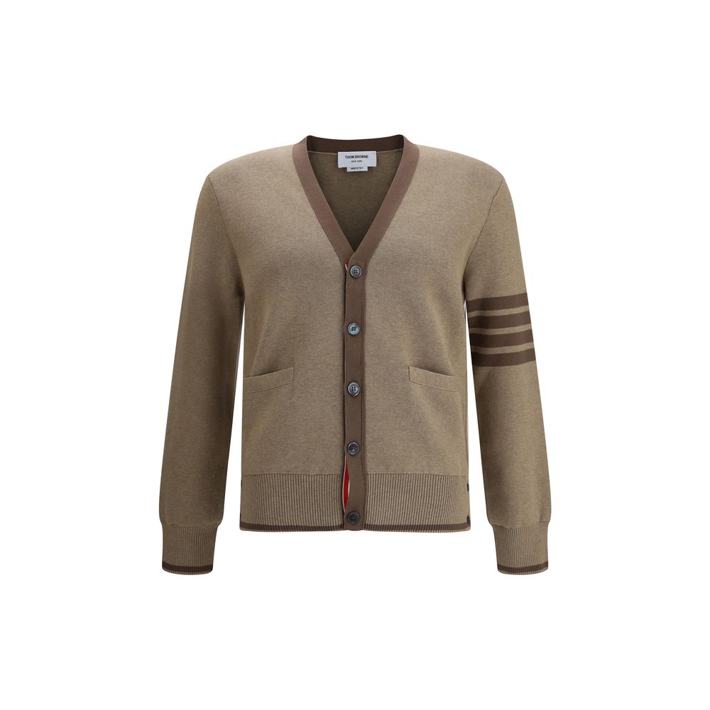 Thom Browne Brown Cotton Cardigan