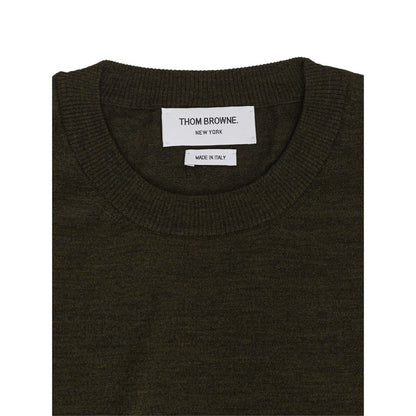 Thom Browne Green Wool Sweatshirt 1728,67397976224,Clothing,Green,Men,Men - Clothing,New with tags,Sweaters - Clothing,Sweaters - Men - Clothing,Sweatshirts - Sweaters - Clothing,Thom Browne,XXS