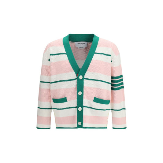 Thom Browne Multicolor Cotton Cardigan 1,1728,2,3,72470364320,Cardigans - Sweaters - Clothing,Clothing,Men,Multicolor,New with tags,Sweaters - Clothing,Thom Browne