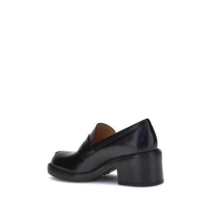 Tod's Black Calf Leather Bos Taurus Platform Loafers Tod's