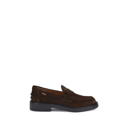 Tod's Brown Rubber Slip-On Loafers Tod's