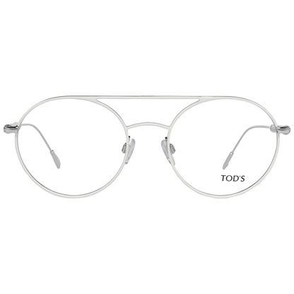 Tod's White Metal & Leather Glasses (Frames) Tod's