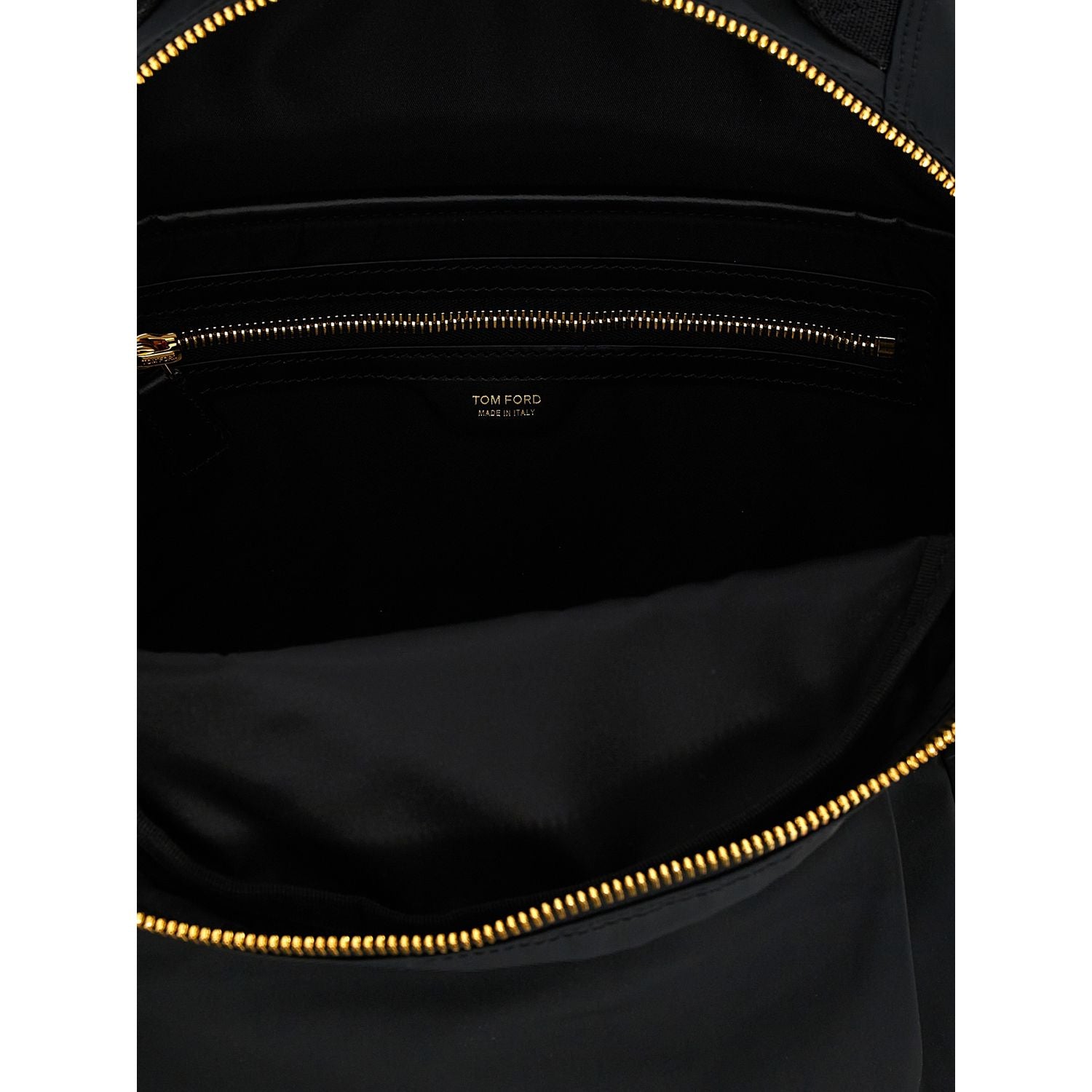 Tom Ford Black Polyester Backpack