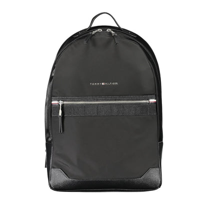 Tommy Hilfiger Black Polyester Men Backpack 1728,67403481248,Backpacks - Bags,Bags,Black,Men,New with tags,Tommy Hilfiger