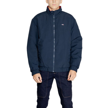 Tommy Hilfiger Jeans Blue Polyamide Bomber Tommy Hilfiger Jeans