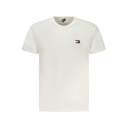 Tommy Hilfiger White Cotton Men T-Shirt