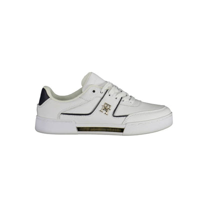 Tommy Hilfiger White Leather Women Sneaker Tommy Hilfiger