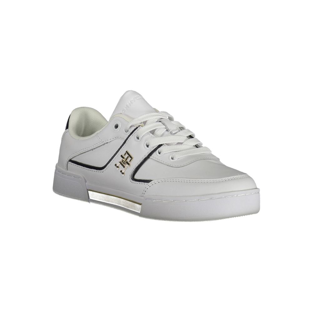 Tommy Hilfiger White Leather Women Sneaker Tommy Hilfiger
