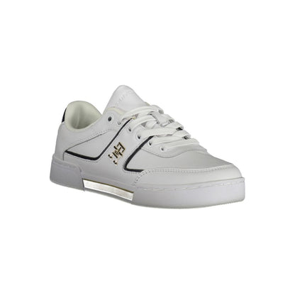 Tommy Hilfiger White Leather Women Sneaker Tommy Hilfiger