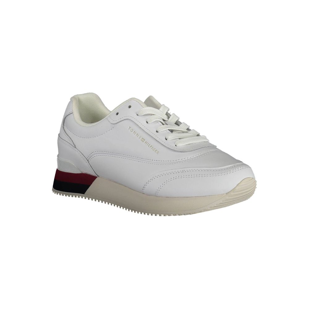 Tommy Hilfiger White Polyester Athletic Sneakers