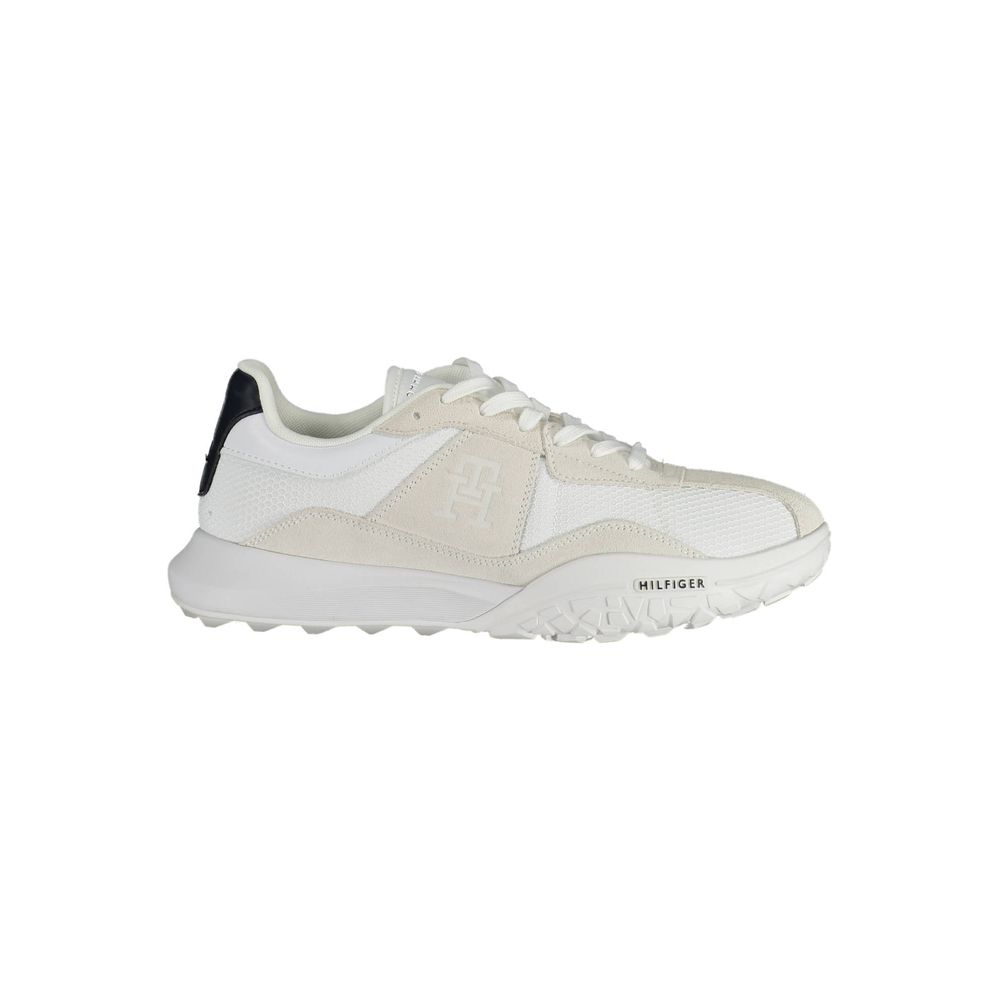 Tommy Hilfiger White Polyester Men Sneaker