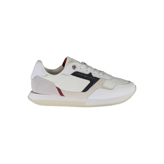 Tommy Hilfiger White Polyester Women Sneaker Tommy Hilfiger