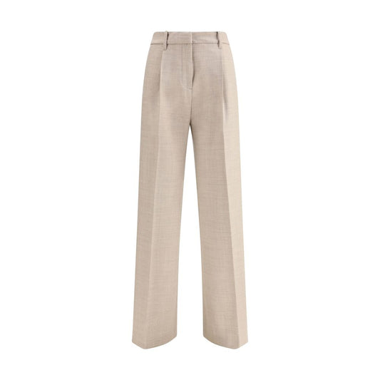 True Royal Beige Wool Casual Pants True Royal
