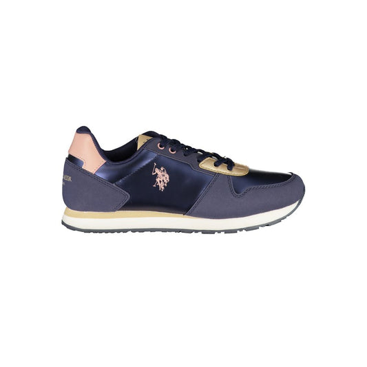 U.S. POLO ASSN. Blue Polyurethane Women Sneaker U.S. POLO ASSN.