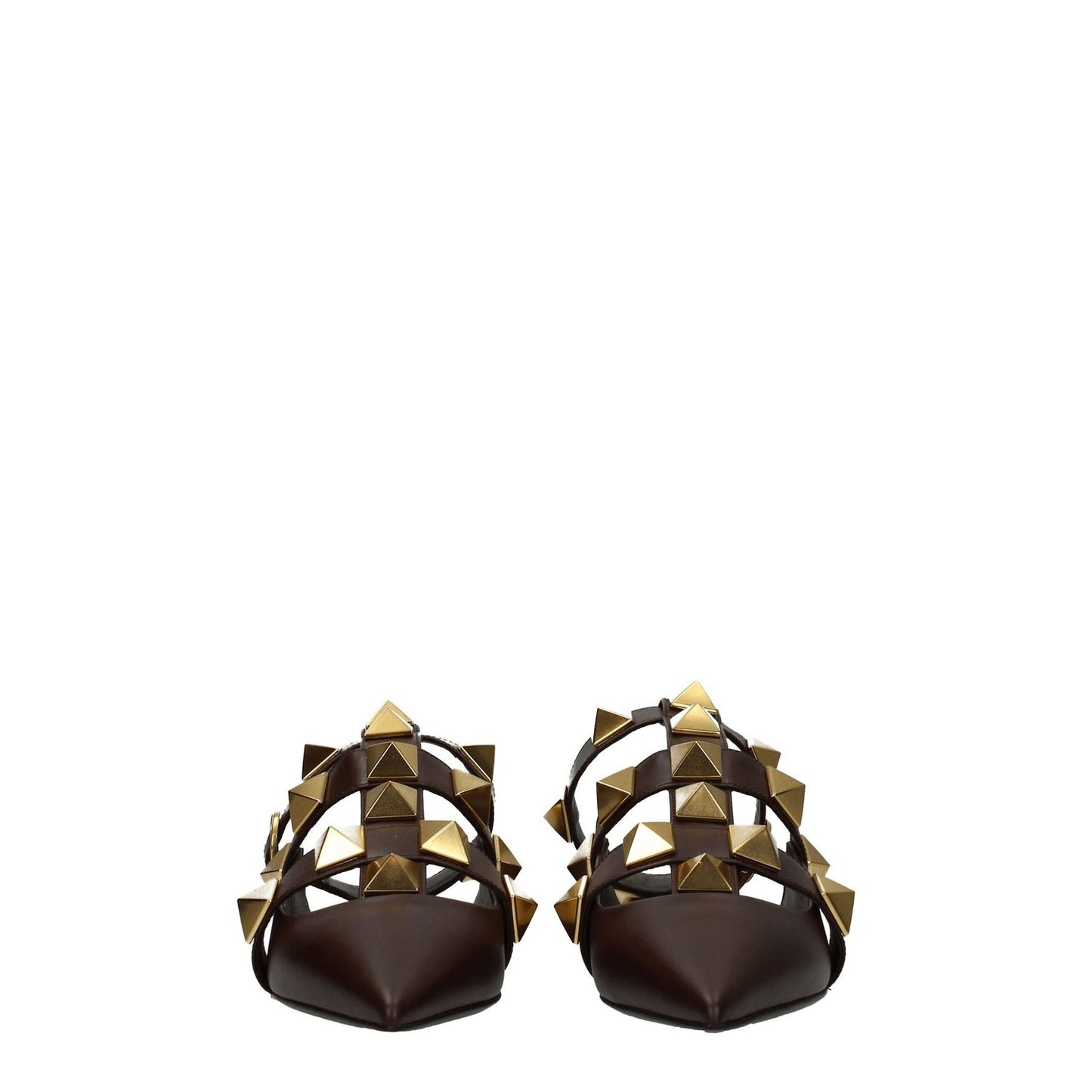 Valentino Garavani Brown Leather Sandals Valentino Garavani