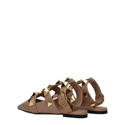 Valentino Garavani Pink Leather Sandals Valentino Garavani