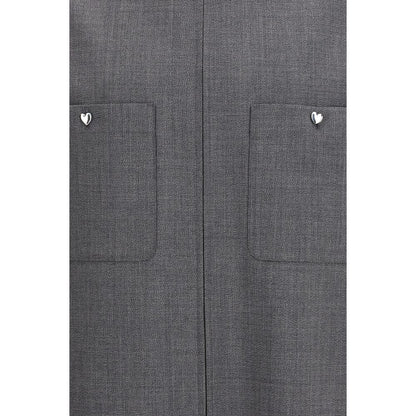 Valentino Gray Polyester Coat 1728,72470364320,Clothing,Coats - Jackets & Coats - Clothing,Gray,IT50 | L,IT52 | XL,Jackets & Coats - Clothing,Men,New with tags,Valentino