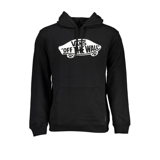 Vans Nero Cotton Men Hooded Sweatshirt