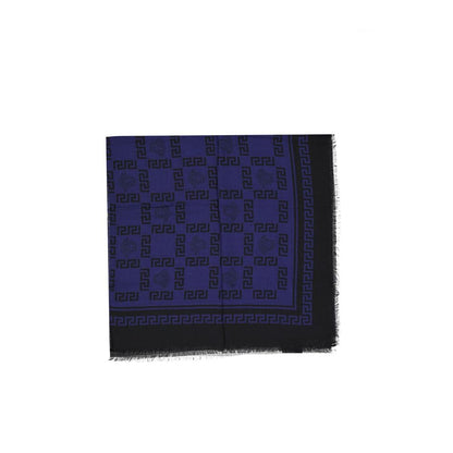 Versace Blue Modal Scarf 1728,75611013280,Accessories,Blue,New with tags,Scarves - Accessories,Scarves - Scarves - Accessories,Versace,Women