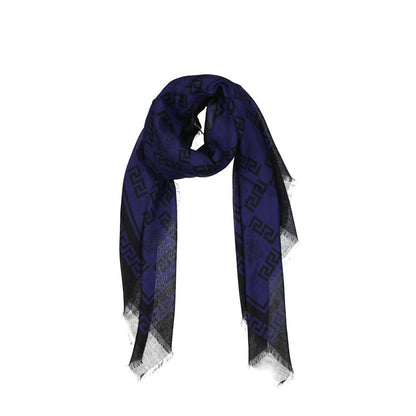 Versace Blue Modal Scarf 1728,75611013280,Accessories,Blue,New with tags,Scarves - Accessories,Scarves - Scarves - Accessories,Versace,Women
