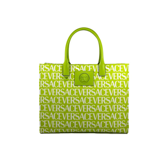Versace Medusa Large Canvas Large Tote Bag 1728,67346104480,Bags,Gold,New with tags,Tote Bags - Bags,Versace,Women