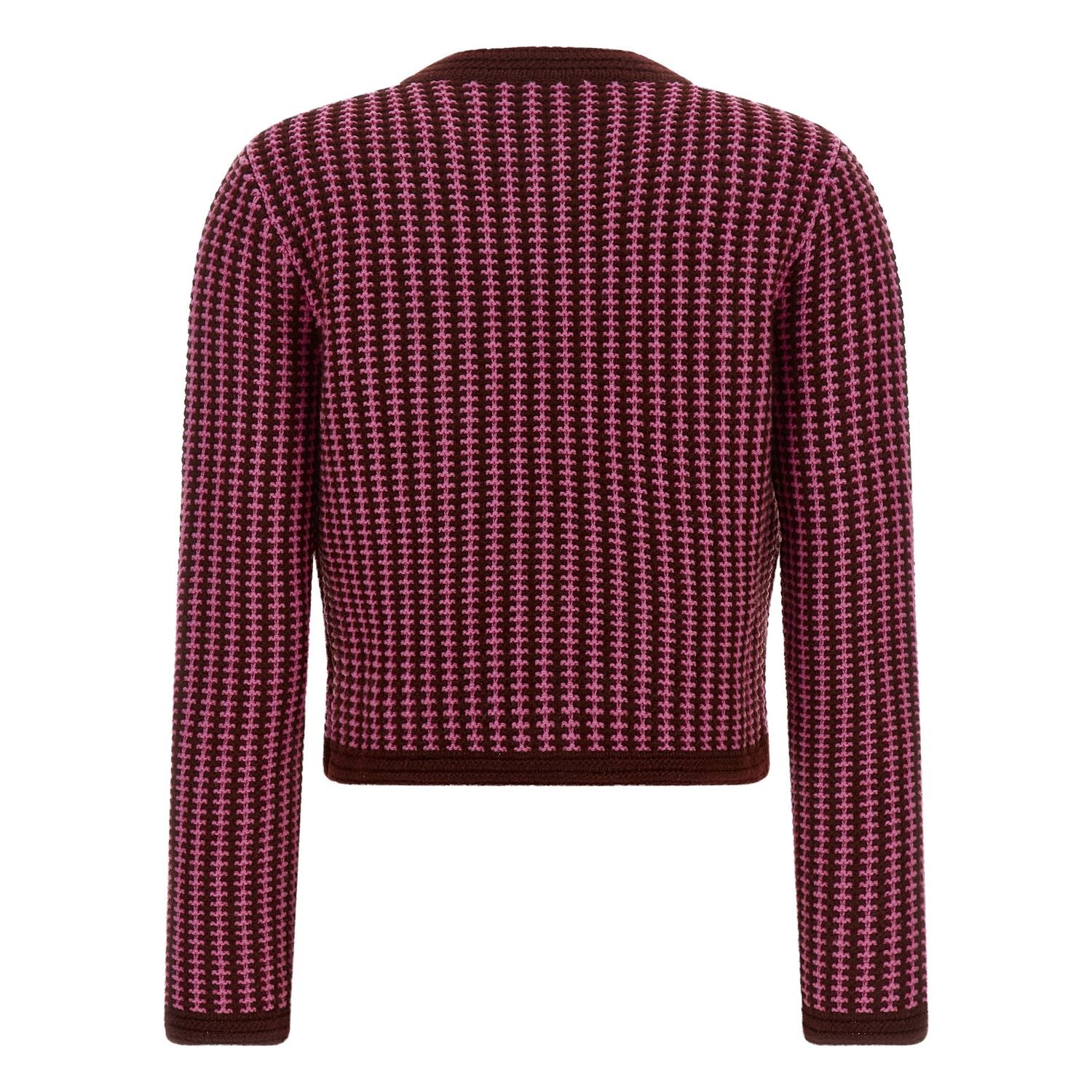 Versace Multicolor Virgin Wool Cardigan