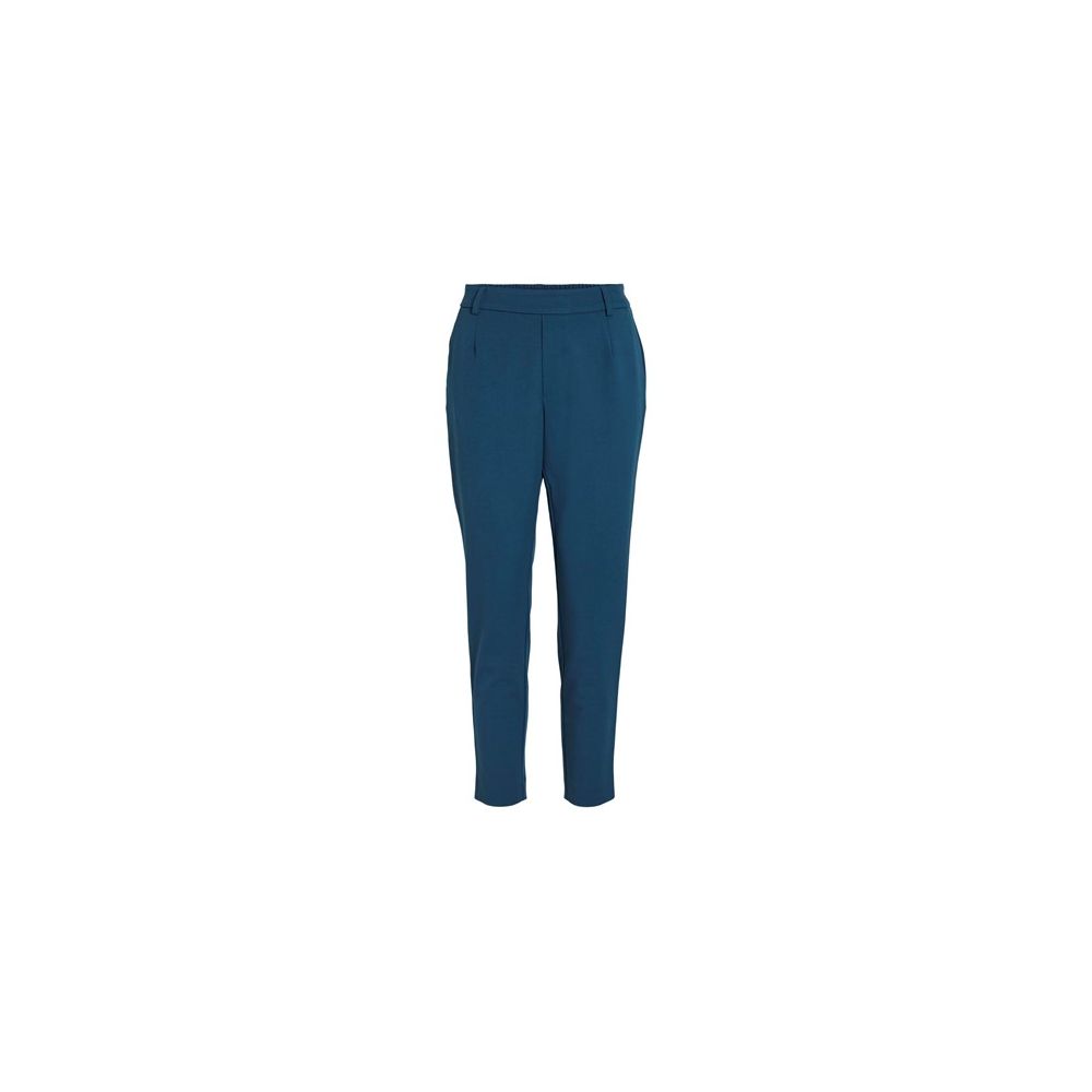 Vila Clothes Blue Polyester Pants Vila Clothes