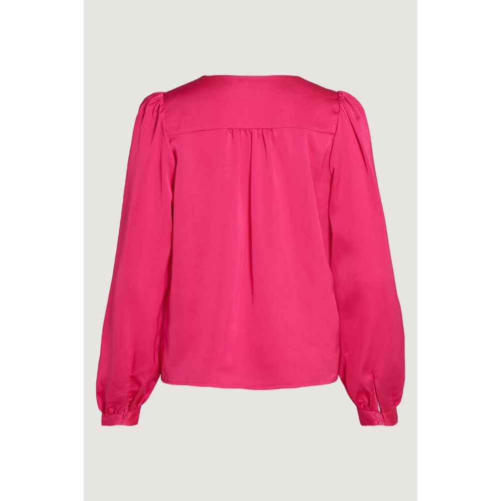 Vila Clothes Pink Polyester Blouse Vila Clothes