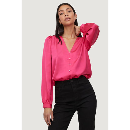 Vila Clothes Pink Polyester Blouse Vila Clothes