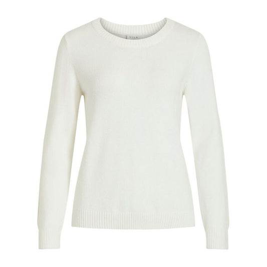 Vila Clothes White Viscose Sweatshirt